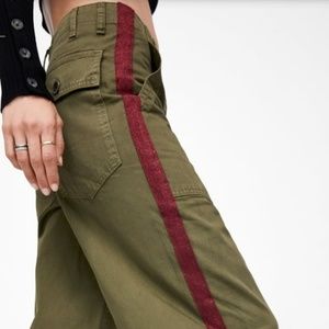 Pants with side stripes